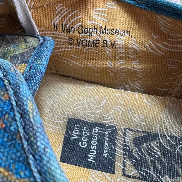 Vans x Van Gogh Museum Self Portrait Sneakers Unisex Shoe Men 7.5 Women 9 - Picture 4 of 9